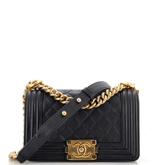 Chanel Boy Flap Bag Quilted Lambskin Small