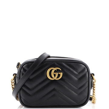 Gucci GG Marmont Shoulder Bag Matelasse Leather Mini
