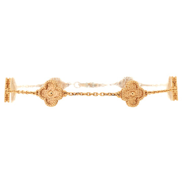 Van Cleef & Arpels Sweet Alhambra 6 Motifs Bracelet 18K Rose Gold
