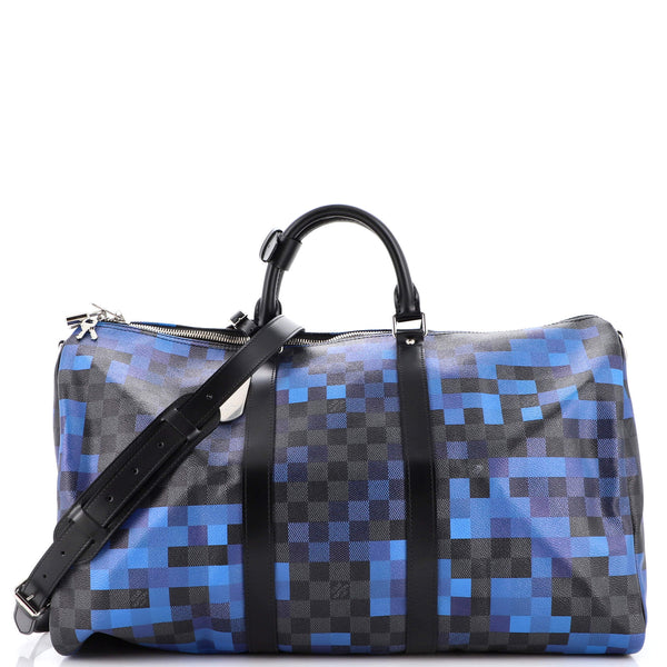 Louis Vuitton, Bags, Louis Vuitton Keepall Bandouliere Bag Limited Edition  Damier Graphite Pixel 5