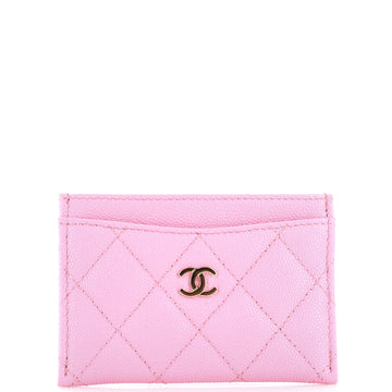 Chanel Classic Card Holder Quilted Caviar