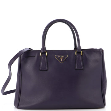 Prada Double Zip Lux Tote Saffiano Leather Medium