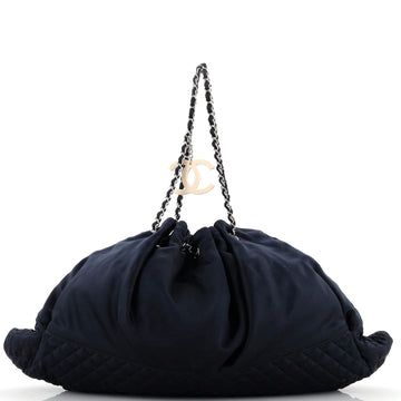 Chanel Melrose Cabas Tote Satin Large