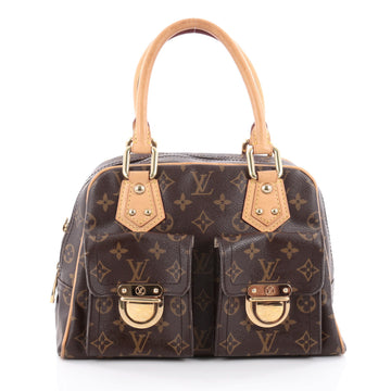 Louis Vuitton Manhattan Handbag Monogram Canvas PM Brown 2129601
