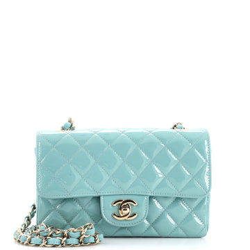 Chanel Classic Single Flap Bag Quilted Patent Mini