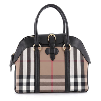 Burberry Milverton Convertible Tote House Check and Brown 2130201