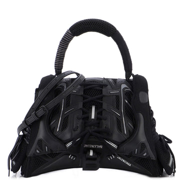 Balenciaga SneakerHead Top Handle Bag Mesh and Faux Leather Medium