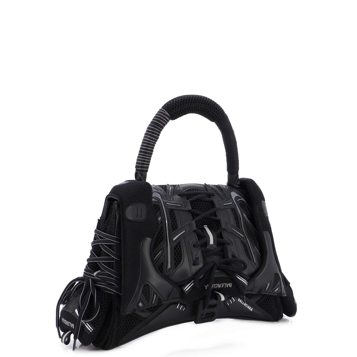 BALENCIAGA Sneakerhead Phone Holder Nylon leather Shoulder Bag 661724 black