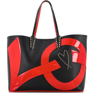 Christian Louboutin Cabata East West Tote Leather with Patent Large