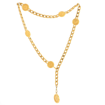 Chanel Vintage Medallion Charms Chain Belt Metal