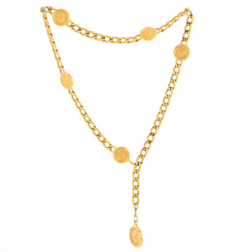 Chanel Vintage Medallion Charms Chain Belt Metal