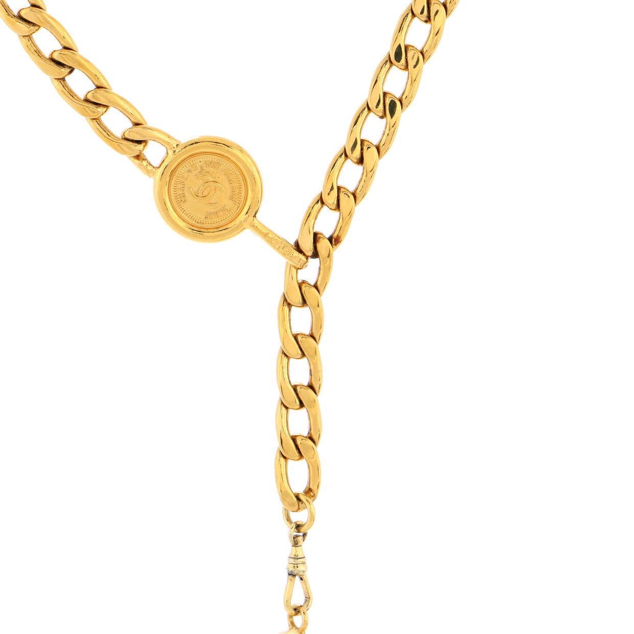 Chanel Vintage Medallion Charms Chain Belt Metal Gold 2130711