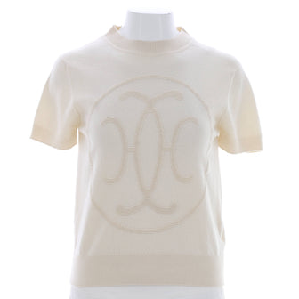 Hermes Women's H Lift Short Sleeve Sweater Cashmere