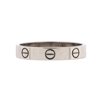 Cartier Love Wedding Band Ring 18K White Gold