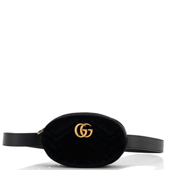 Gucci GG Marmont Belt Bag Matelasse Velvet