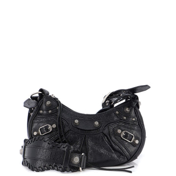 Balenciaga Le Cagole Giant Studs Shoulder Bag Leather XS