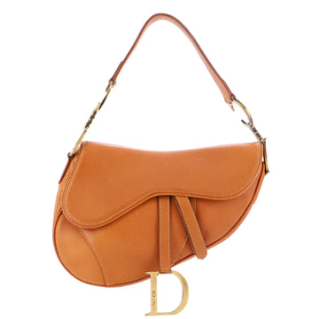 Christian Dior Vintage Saddle Bag Leather Medium