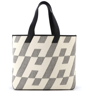 Hermes Cabas H en Biais Tote Canvas with Leather 40