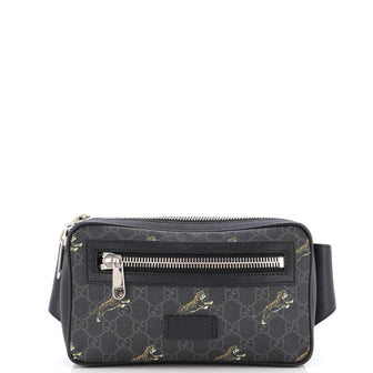 Gucci Soft Zip Belt Bag Printed GG Coated Canvas Small