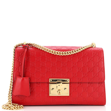 Gucci Padlock Shoulder Bag Guccissima Leather Medium