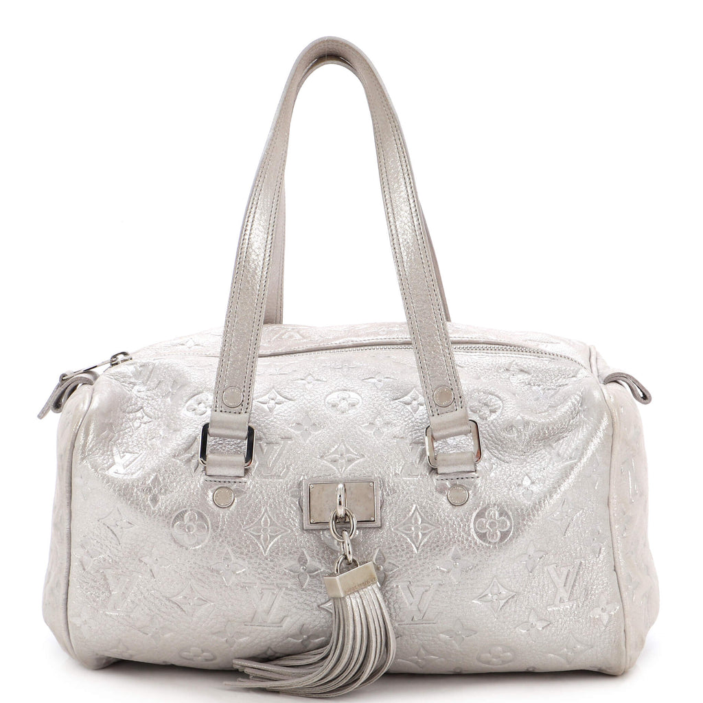 Louis Vuitton Silver Monogram Shimmer Limited Edition Comete Bag