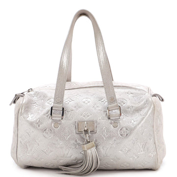 Louis Vuitton Comete Handbag Limited Edition Shimmer Monogram Embossed Leather