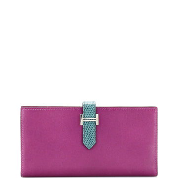 Hermes Bearn Wallet Tadelakt with Lizard Long