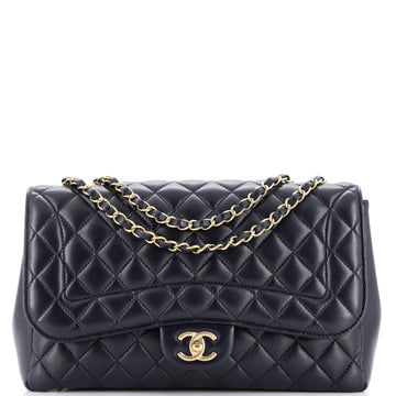 Chanel Mademoiselle Chic Flap Bag Quilted Lambskin Jumbo