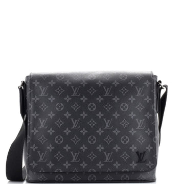 Louis Vuitton District Messenger Bag Monogram Eclipse Canvas MM