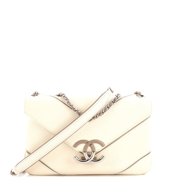 Chanel Macro Flap Bag Chevron Caviar Large