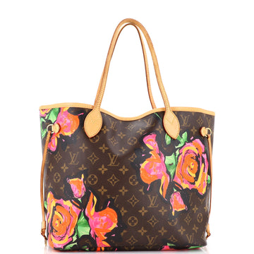 Louis Vuitton Neverfull Tote Limited Edition Monogram Roses MM