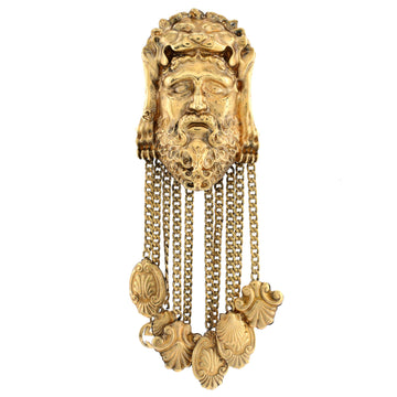 Gucci Hercules Charm Brooch Metal
