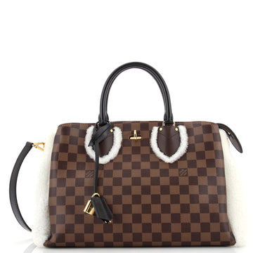 Louis Vuitton Normandy Handbag Damier with Shearling