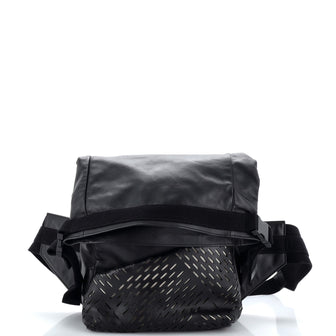 Bottega Veneta Folding Top Belt Bag Perforated Leather