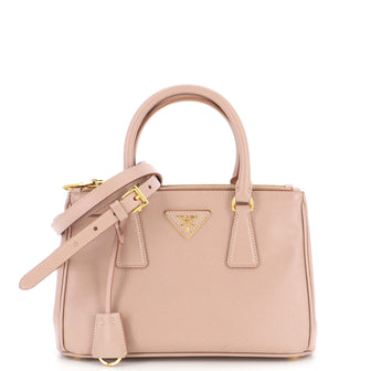 Prada Galleria Double Zip Tote Saffiano Leather Small