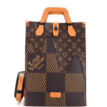 Louis Vuitton Nigo Tote Limited Edition Giant Damier and Monogram Canvas Mini