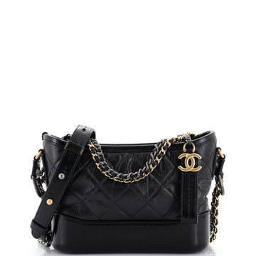 Chanel Gabrielle Hobo Quilted Aged Calfskin Small