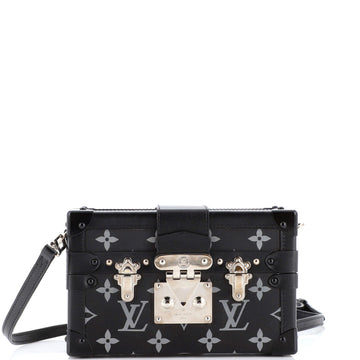 Louis Vuitton Petite Malle Handbag Limited Edition Reflective Monogram Canvas