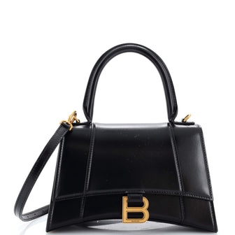 Balenciaga Hourglass Top Handle Bag Leather Small