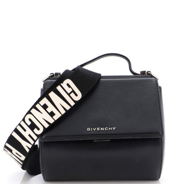 Givenchy Logo Strap Pandora Box Bag Leather Mini