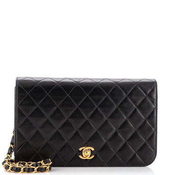 Chanel Vintage Full Flap Bag Quilted Lambskin Medium