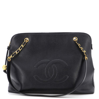 Chanel Vintage Timeless Zip Tote Caviar Medium