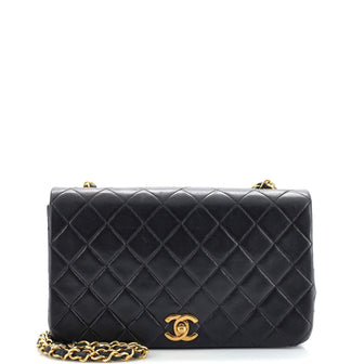 Chanel Vintage Full Flap Bag Quilted Lambskin Medium