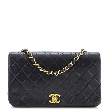 Chanel Vintage Full Flap Bag Quilted Lambskin Medium