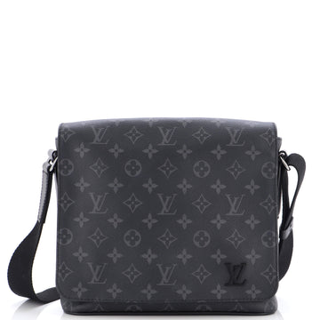 Louis Vuitton District Messenger Bag Monogram Eclipse Canvas PM