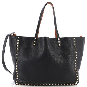 Valentino Garavani Rockstud Reversible Convertible Tote Leather Medium