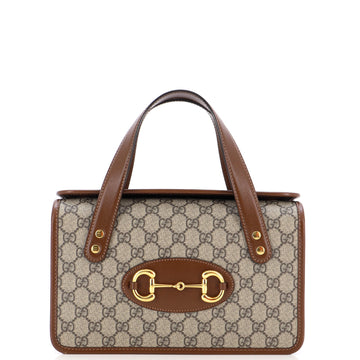 Gucci Horsebit 1955 Boston Bag GG Coated Canvas Small