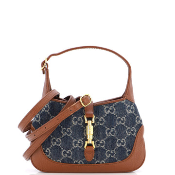 Gucci Jackie 1961 Hobo GG Denim Mini