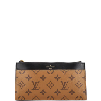 Preloved Louis Vuitton Men's Wallet Monogram Canvas Leather Slim