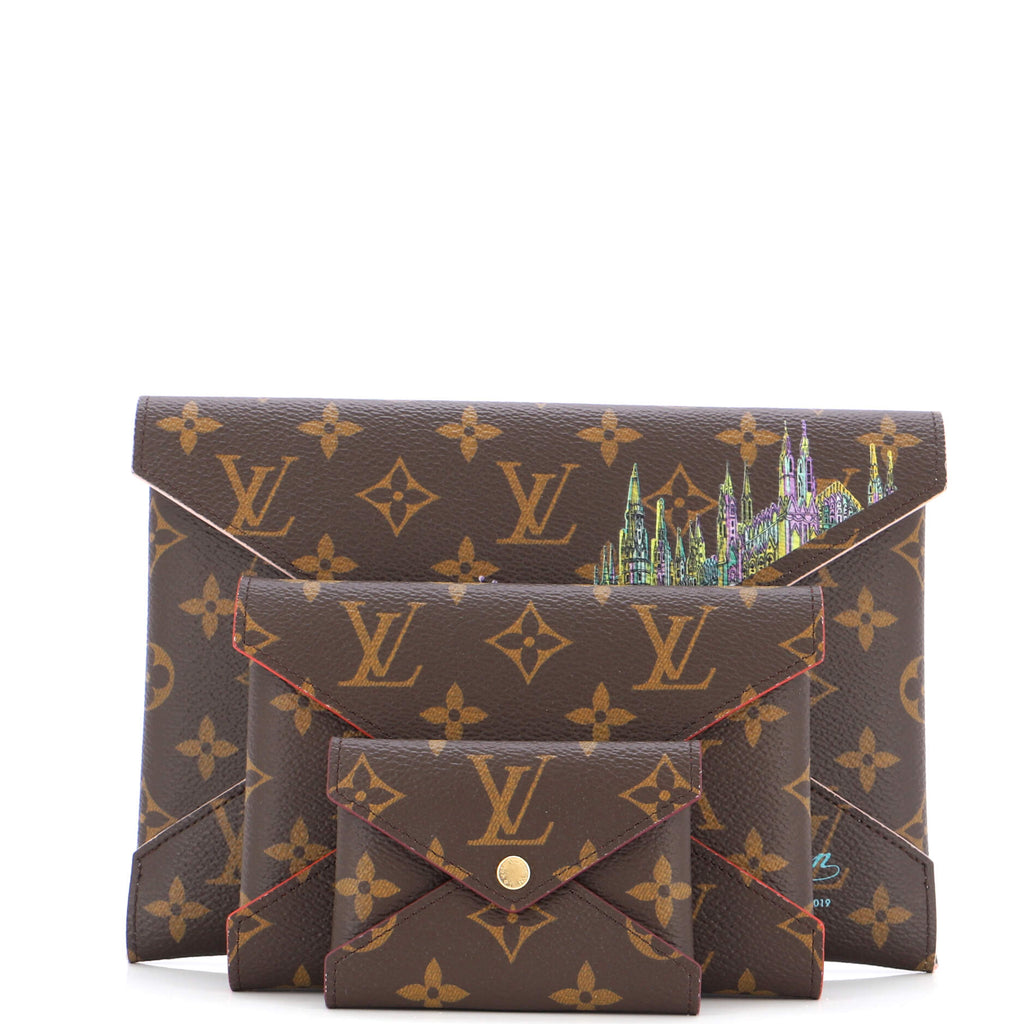 Louis Vuitton monogram red Kirigami MM pouch – My Girlfriend's Wardrobe LLC